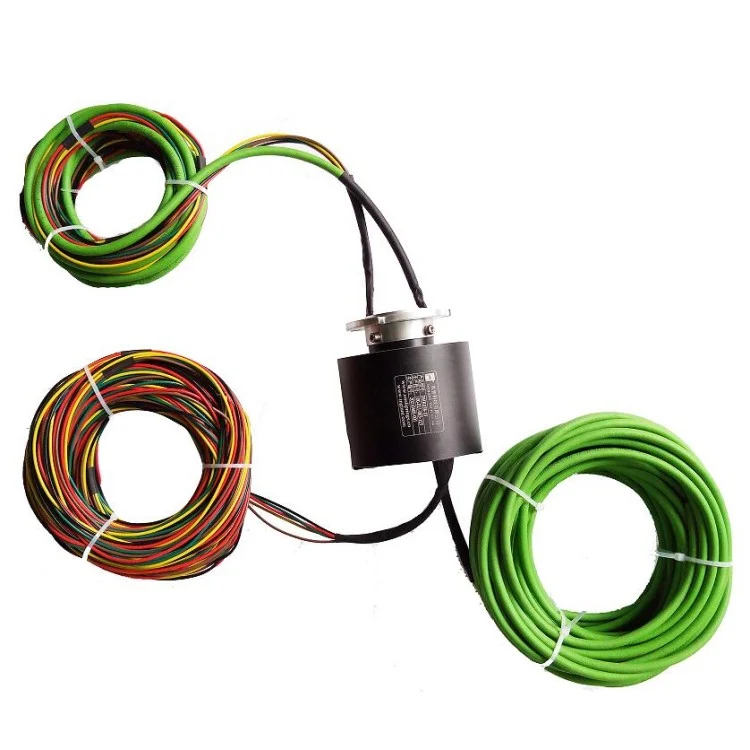 DHK038-10 DHK038 standard series through hole slip ring for work turntables — through bore slip rings manufactured by INGIANT
