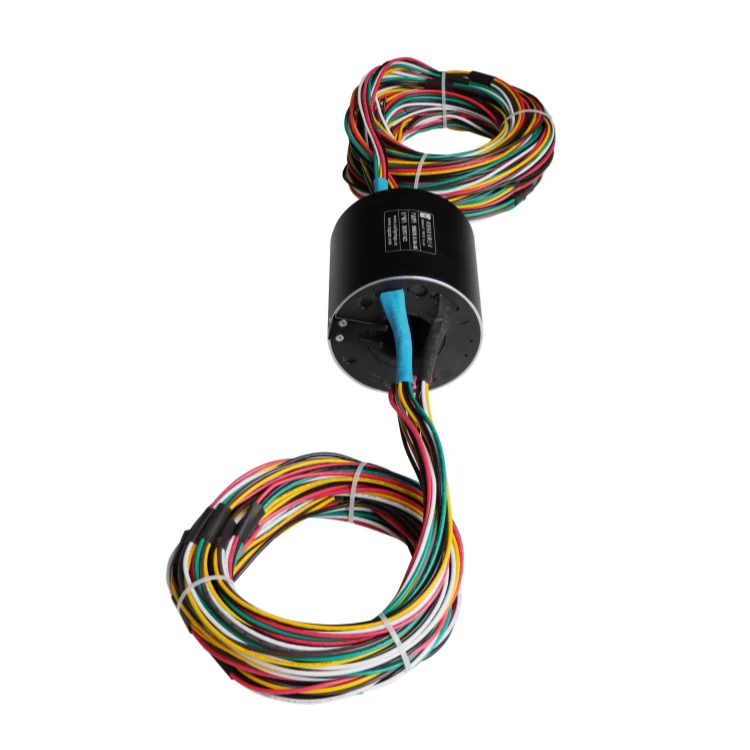 DHK038-18-10A-003 Ingiant Standard hole diameter 38mm through hole slip ring 18 channels 10A for packing machine, view 2