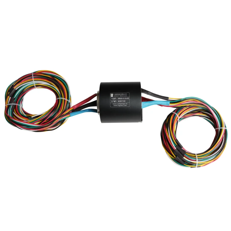DHK038-18-10A-003 Ingiant Standard hole diameter 38mm through hole slip ring 18 channels 10A for packing machine, view 3