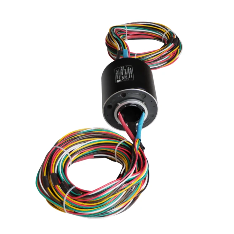 DHK038-18-10A-003 Ingiant Standard hole diameter 38mm through hole slip ring 18 channels 10A for packing machine — through bore slip rings manufactured by INGIANT