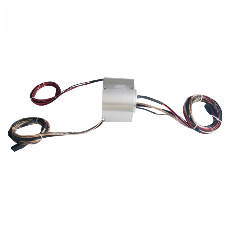DHK045-18 Ethernet slip ring with through hole 45mm 18 channels accept customization, view 2