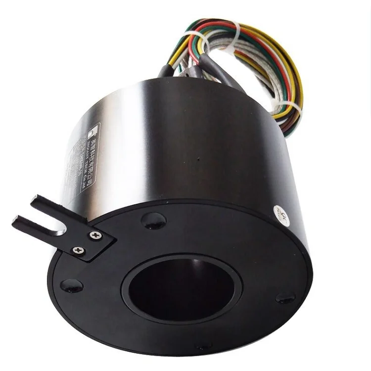 DHK048-16 hollow shaft slip ring super long life 16channels hole diameter 48mm, view 3