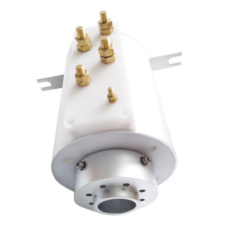 DHK050-5-200A hole diameter 50mm through hole high current conductive slip ring 5 channles 5 channels with 200A each, view 2