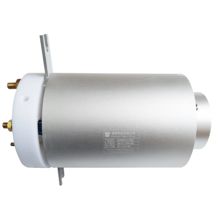 DHK050-5-200A hole diameter 50mm through hole high current conductive slip ring 5 channles 5 channels with 200A each, view 3