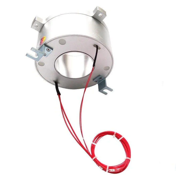 DHK062-4 through hole slip ring hole diameter 62mm with 2channels 10A 2channels 1A — through bore slip rings manufactured by INGIANT