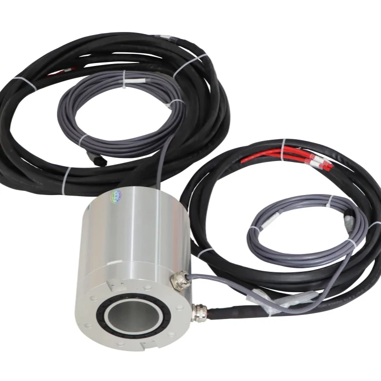 DHK065F-9 through hole waterproof slip ring hole diameter 65mm 9 channels for cable reels — through bore slip rings manufactured by INGIANT
