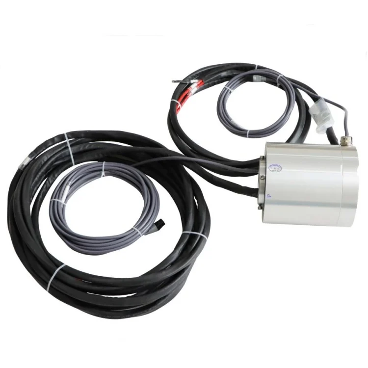 DHK065F-9 through hole waterproof slip ring hole diameter 65mm 9 channels for cable reels, view 3