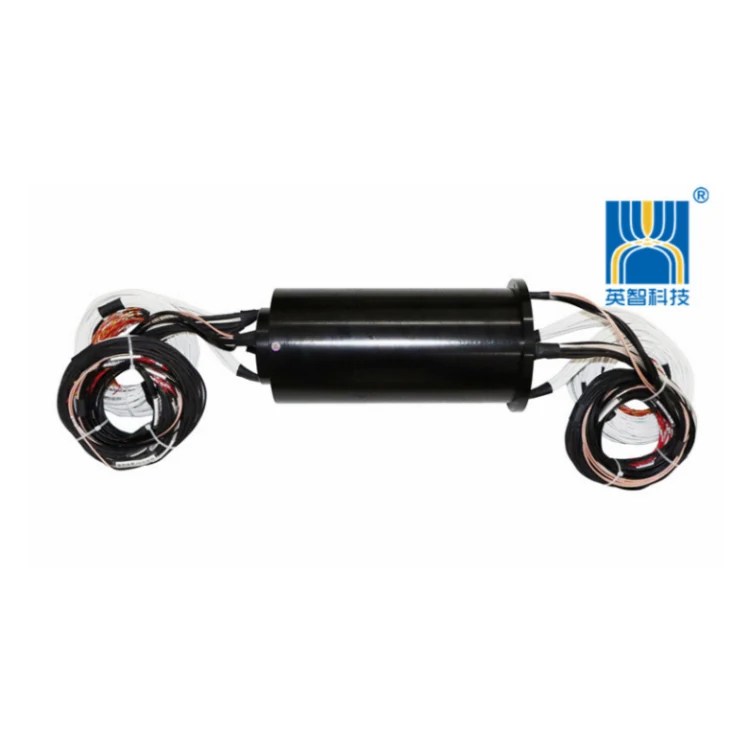 DHK075-112 through hole Ethernet slip ring 1000M Ethernet signals inner diameter 75mm 112 channels — ethernet slip rings manufactured by INGIANT