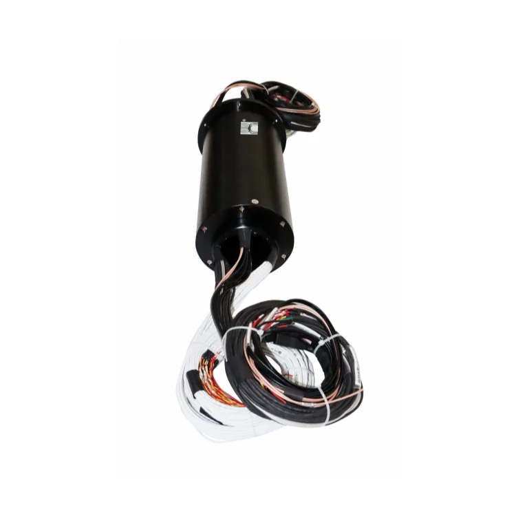 DHK075-112 through hole Ethernet slip ring 1000M Ethernet signals inner diameter 75mm 112 channels, view 2