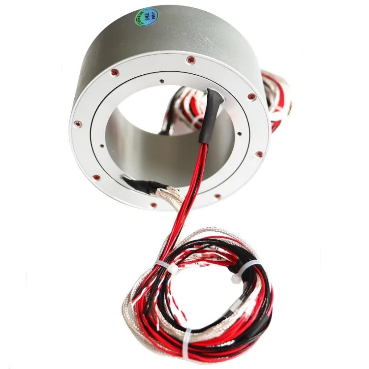 DHK083-10 customized through hole slip ring hole diameter 83mm 10channels for packaging machinery — customized slip rings manufactured by INGIANT