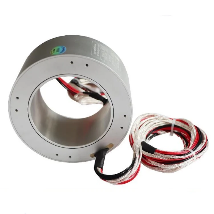 DHK083-10 customized through hole slip ring hole diameter 83mm 10channels for packaging machinery, view 3