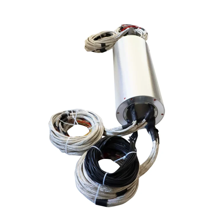 DHK086-106 non-standard custom hollow shaft slip ring ID 86mm 106 channels — through bore slip rings manufactured by INGIANT