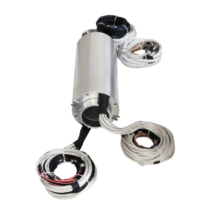 DHK086-106 non-standard custom hollow shaft slip ring ID 86mm 106 channels, view 2