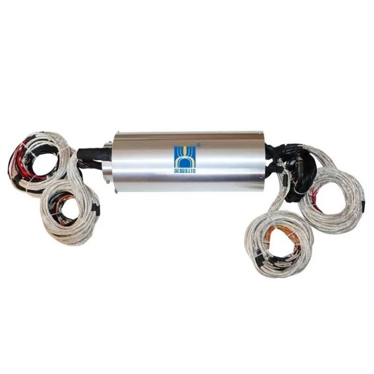 DHK086-106 non-standard custom hollow shaft slip ring ID 86mm 106 channels, view 3