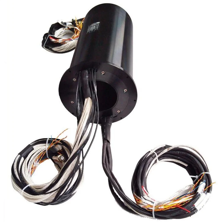 DHK093-105 through hole slip ring hole diameter 93mm 105channels connect the motor and transmit signals — through bore slip rings manufactured by INGIANT