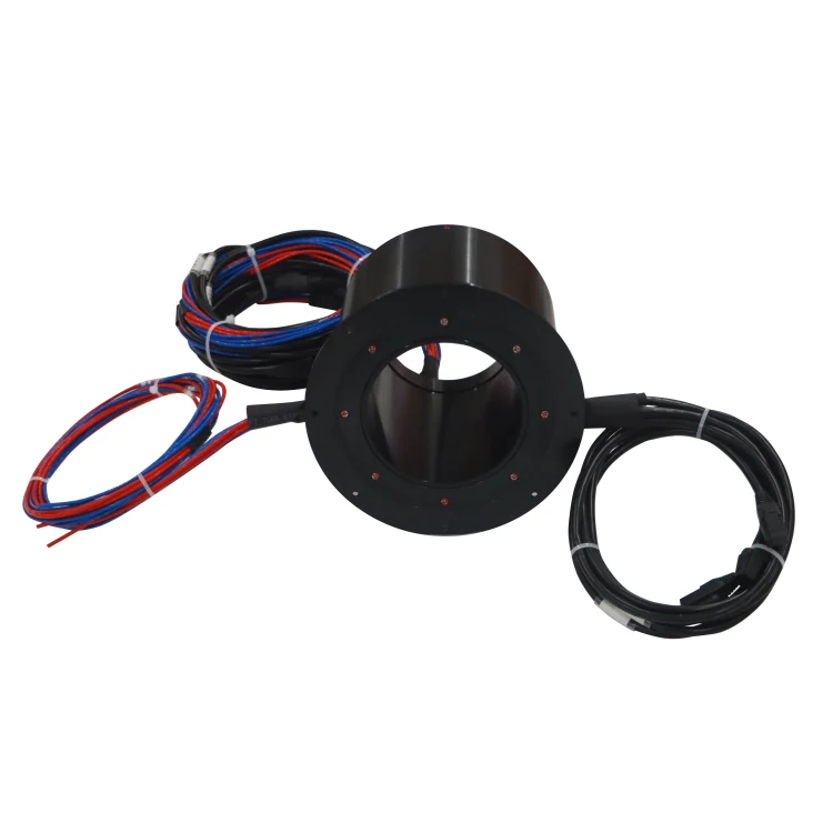 DHK102-35 Inner hole diameter 102mm Ethernet slip ring combination 3 channels Gigabit Ethernet, view 3