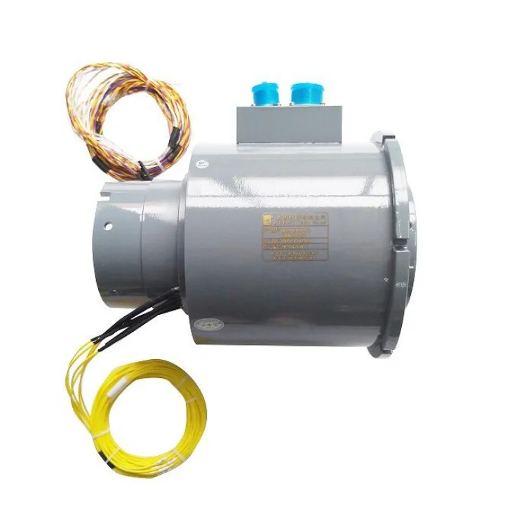 DHK105-22 through hole slip ring super long life 22 channels 5A with aviation plug — through bore slip rings manufactured by INGIANT