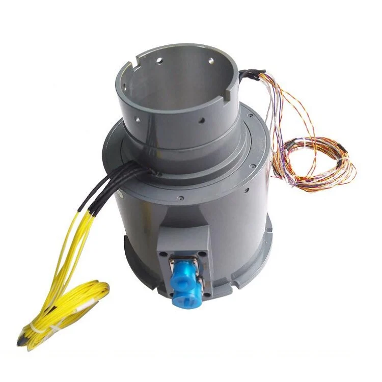DHK105-22 through hole slip ring super long life 22 channels 5A with aviation plug, view 3