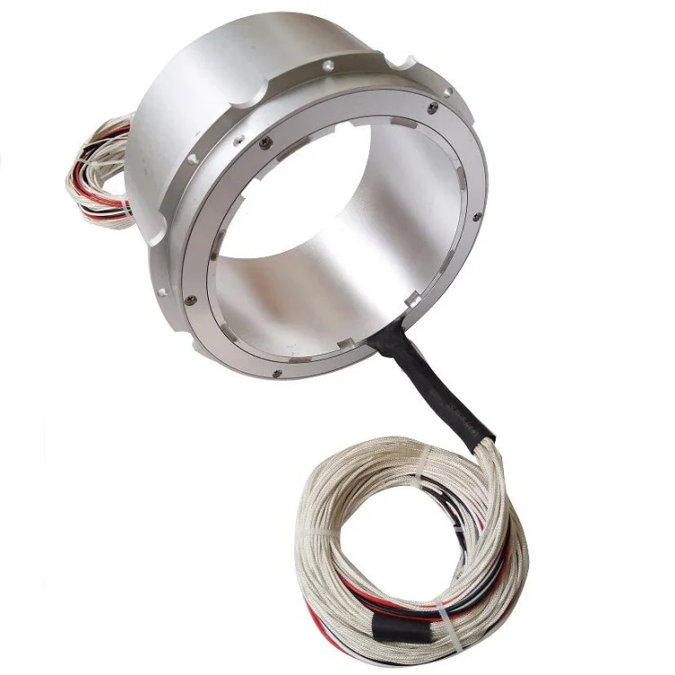 DHK143-27 hollow shaft slip rings with large hole diameter 143mm have 27 electrical channels — through bore slip rings manufactured by INGIANT