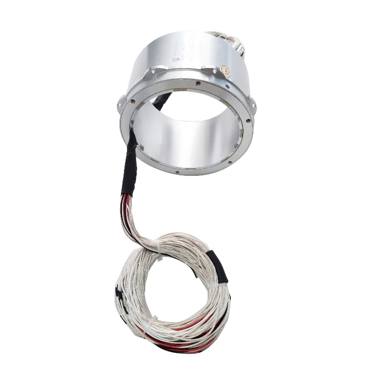 DHK143-32 Ingiant through hole slip rings ID143mm with 6 power rings(10A/ring) and 26 signal rings(2A/ring), view 2