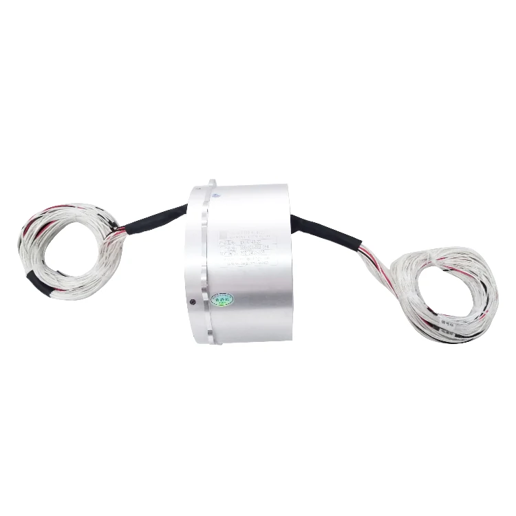 DHK143-32 Ingiant through hole slip rings ID143mm with 6 power rings(10A/ring) and 26 signal rings(2A/ring), view 3