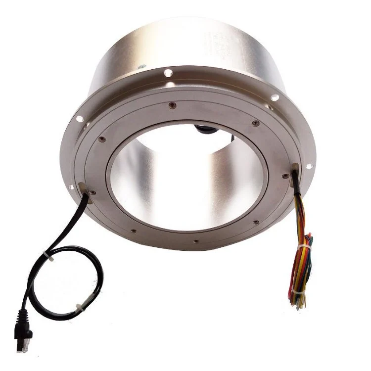 DHK145-21 large diameter low temp application through bore slip ring 21channels with gigabit network, view 2