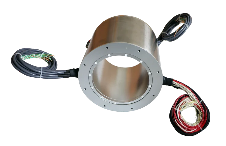 DHK160-102 Through bore slip rings bore diameter 160mm 102channels for offshore platforms — through bore slip rings manufactured by INGIANT