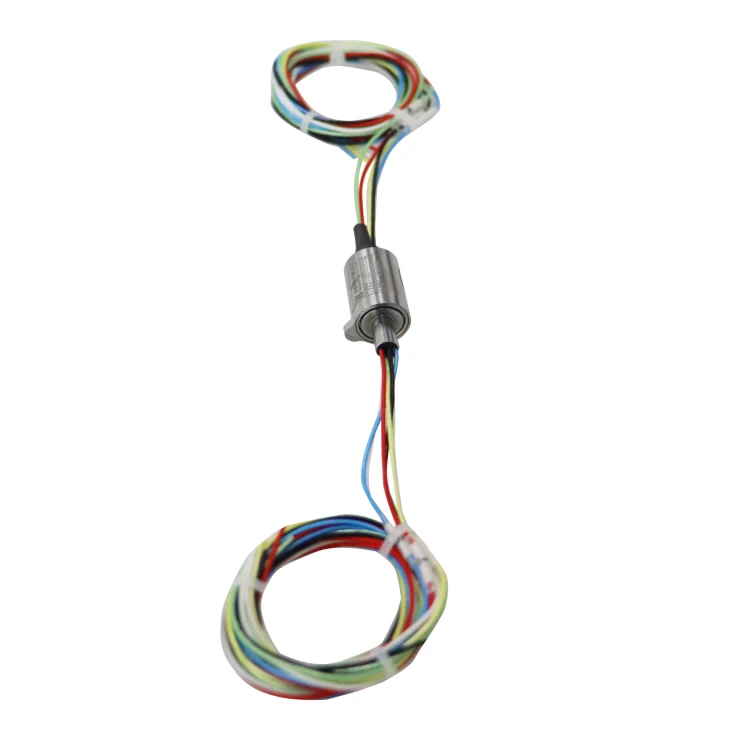 DHS012-6-3A-002 standard capsulated miniature slip rings with outer diameter 12mm 3A for power- and signal transmission, view 2