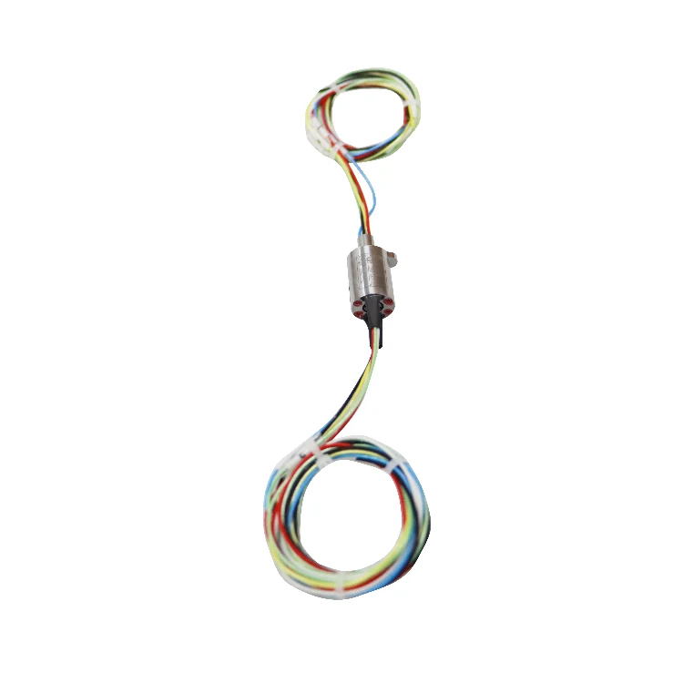 DHS012-6-3A-002 standard capsulated miniature slip rings with outer diameter 12mm 3A for power- and signal transmission — capsulated slip rings manufactured by INGIANT