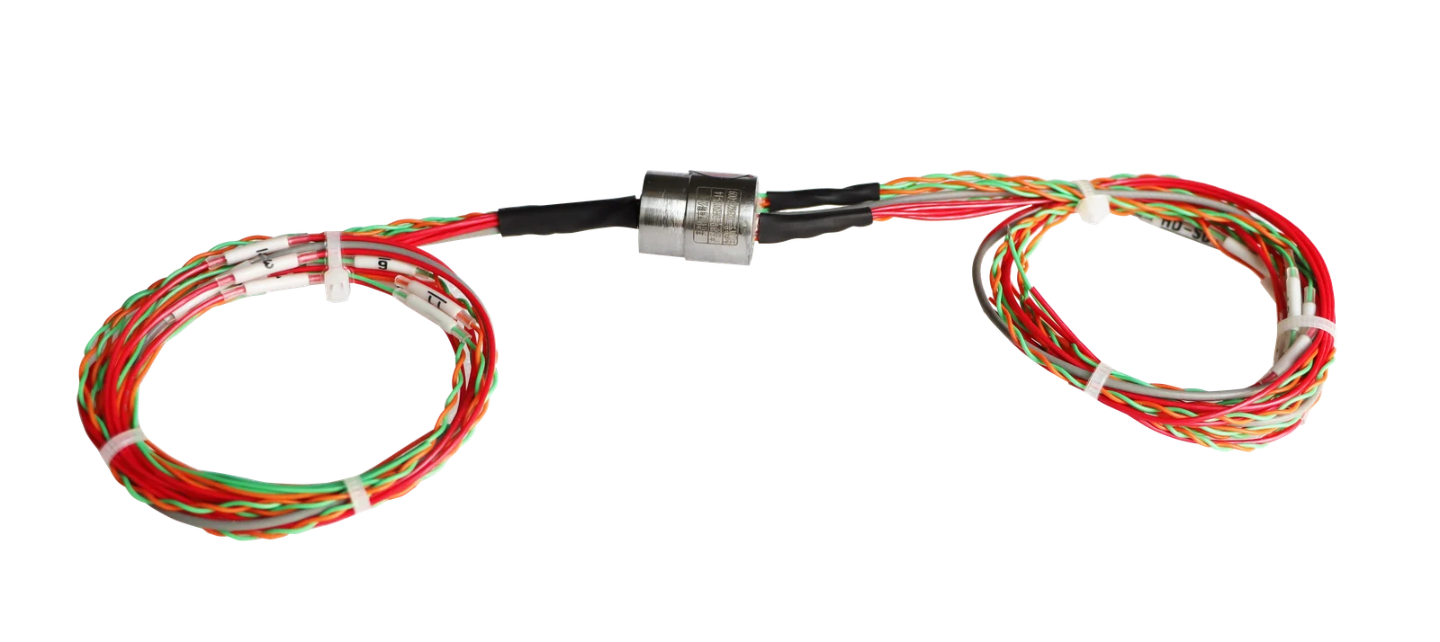 INGIANT miniature capsule slip ring with colour-coded Teflon leads