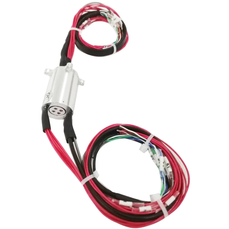 DHS020-18 capsulated miniature slip rings with solid flange diameter 20mm 18channels, view 2