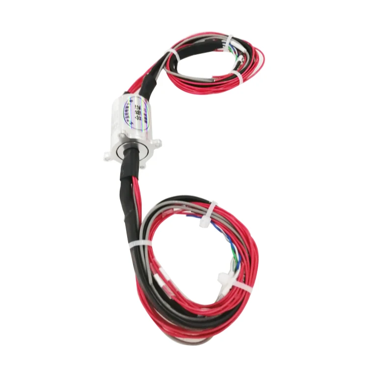 DHS020-18 capsulated miniature slip rings with solid flange diameter 20mm 18channels, view 3
