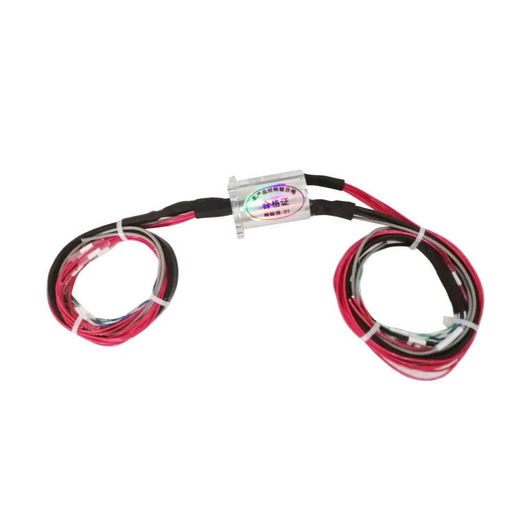 DHS020-18 capsulated miniature slip rings with solid flange diameter 20mm 18channels — capsulated slip rings manufactured by INGIANT