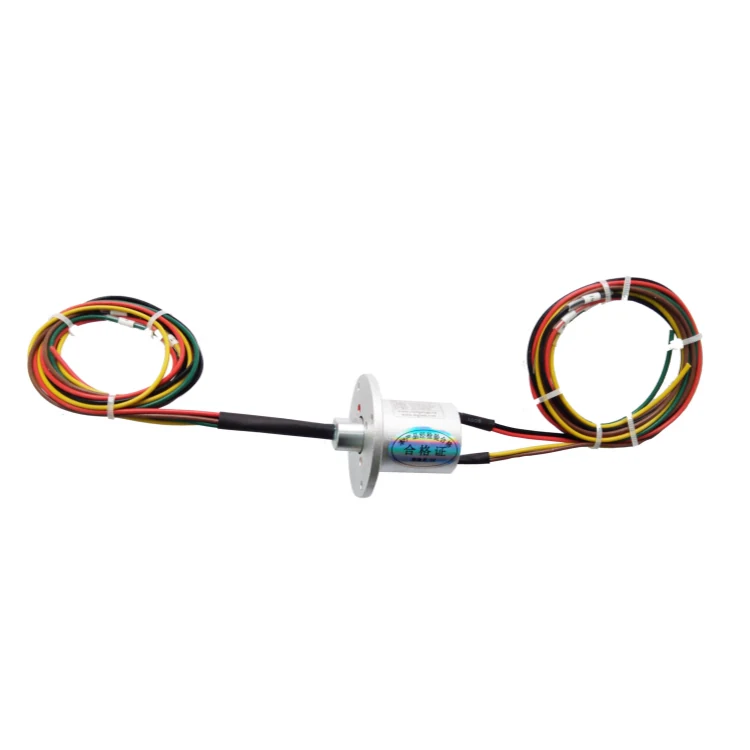 DHS025-5-10A capsule slip ring out diameter 25mm 5channels 10A/channel for High speed ball camera — capsulated slip rings manufactured by INGIANT