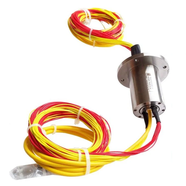 DHS029-20-2A-1F miniature capsule slip ring 2A 20 circuits with one fiber optic — capsulated slip rings manufactured by INGIANT