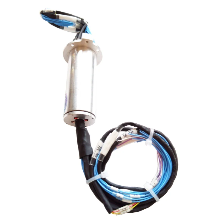DHS032-29 Ethernet slip ring solid shaft with flange diameter 32mm, view 2