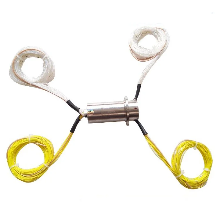 DHS034-39 solid shaft slip ring 39channels and diameter 39mm — capsulated slip rings manufactured by INGIANT