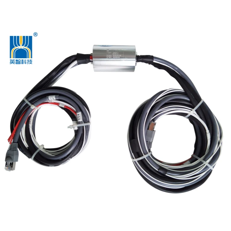 DHS040-11 capsulated Ethernet slip ring diameter 40mm 11channels, view 2