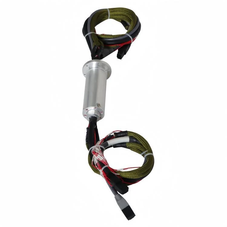 DHS040-38-003 40mm diameter Ethernet slip ring transmits 20A current and 100M Ethernet signal, view 2