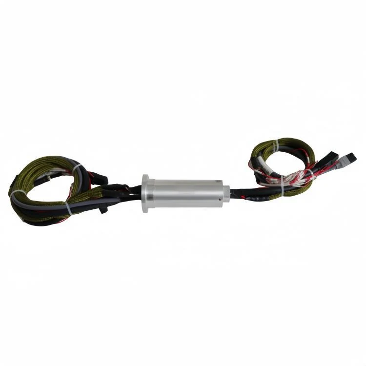 DHS040-38-003 40mm diameter Ethernet slip ring transmits 20A current and 100M Ethernet signal, view 3
