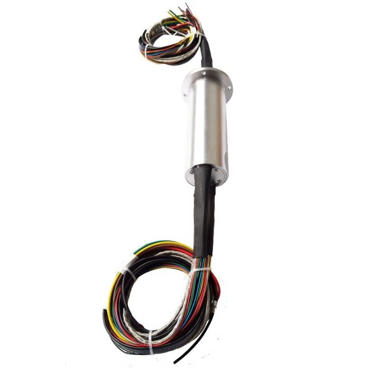 DHS040F-41-002 Capsulated waterproof slip ring transmission reliable power 10A and signal 2A — capsulated slip rings manufactured by INGIANT