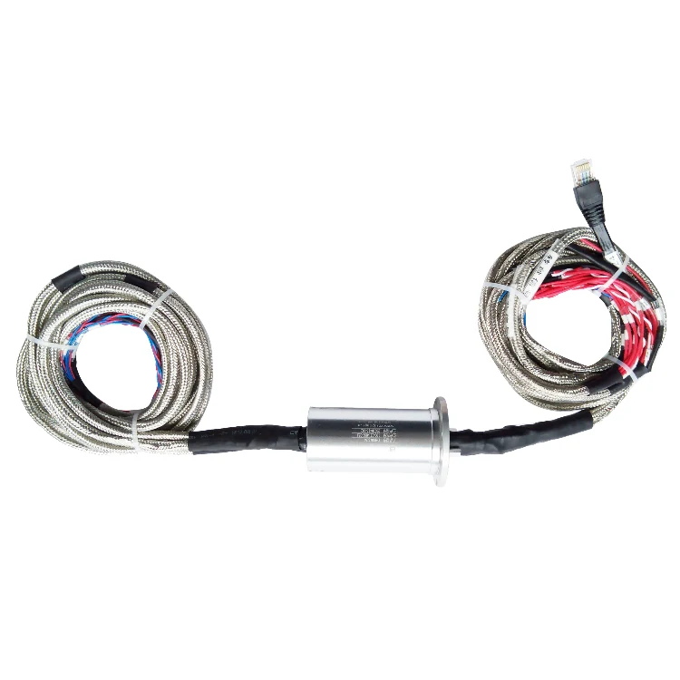 DHS042-34 Solid shaft turntable slip ring outer diameter 42mm combination 34 channels current/signal, view 2