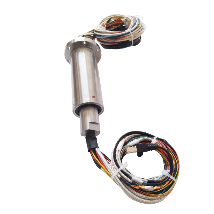 DHS044-39 Ingiant solid shaft Ethernet slip ring 44mm with 5A current/2A signal/1000M Ethernet signal, view 3