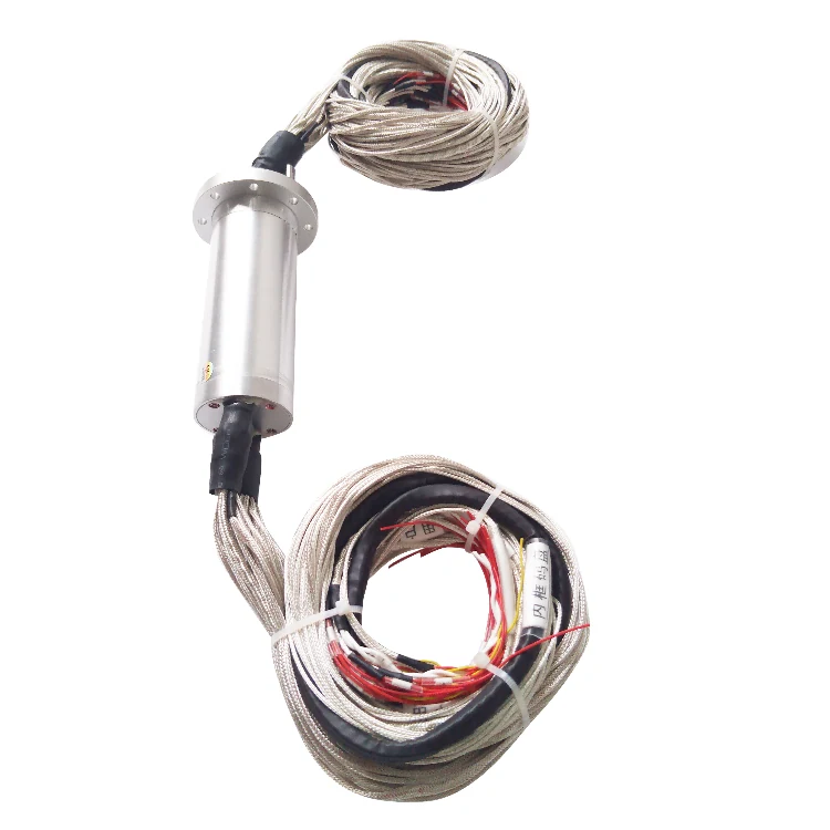 DHS044-50 Ingiant Customized servo slip rings with solid flange design diameter 44mm, view 3