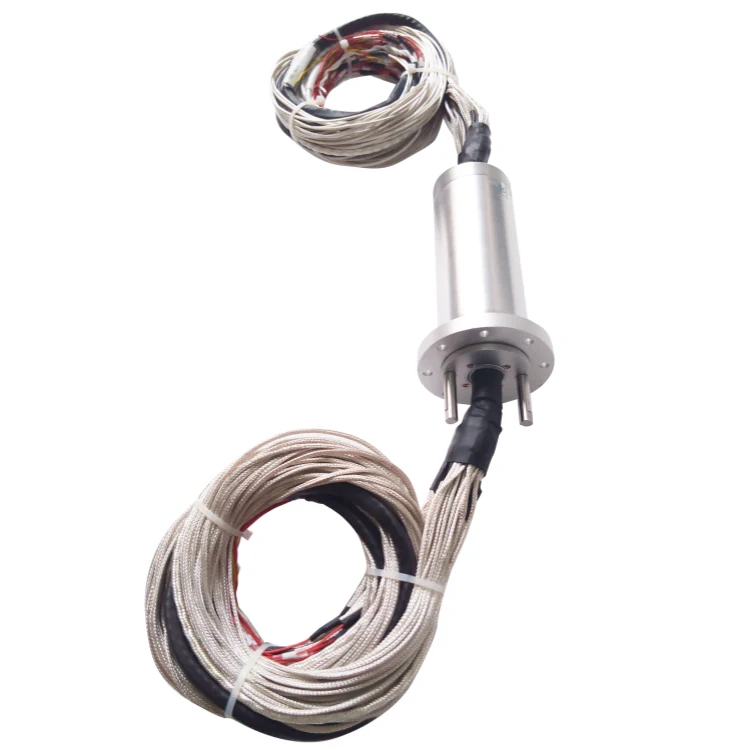 DHS044-50 Ingiant Customized servo slip rings with solid flange design diameter 44mm — customized slip rings manufactured by INGIANT