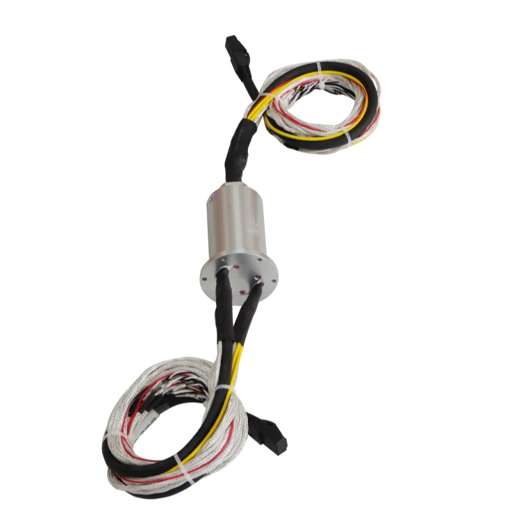DHS045-30 compact slip rings diameter 45mm 30channels with solid shaft — capsulated slip rings manufactured by INGIANT