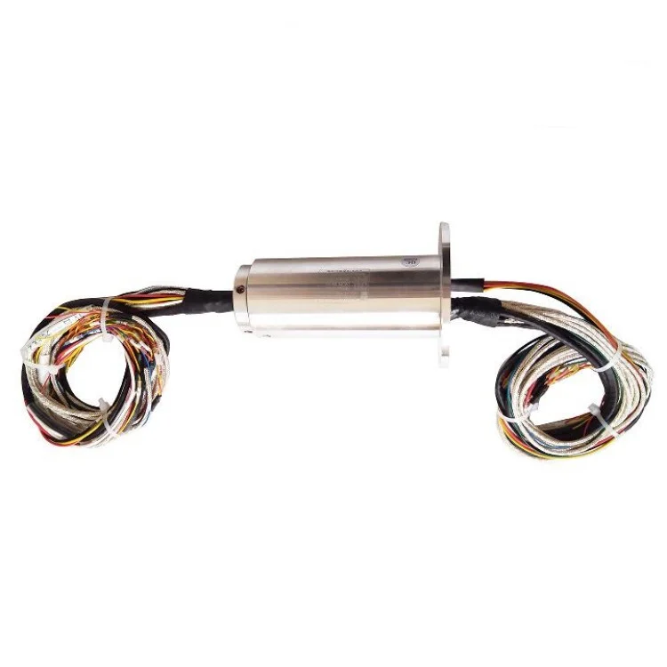 DHS046-38-002 Hybrid slip rings Ethernet+Electric diameter 46mm 38channels, view 2