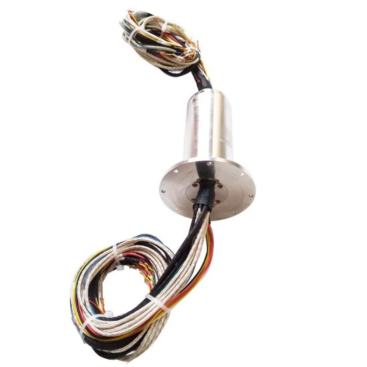 DHS046-38-002 Hybrid slip rings Ethernet+Electric diameter 46mm 38channels — ethernet slip rings manufactured by INGIANT
