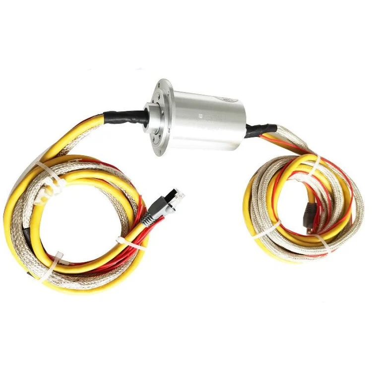 DHS048-14 solid shaft slip ring 14 channels for engineering machinery, view 2