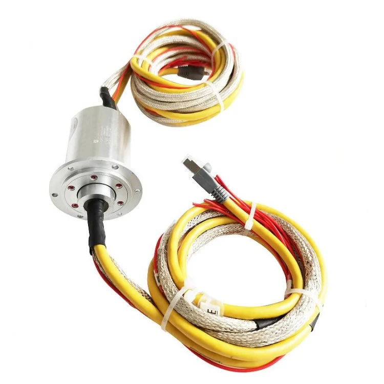 DHS048-14 solid shaft slip ring 14 channels for engineering machinery — capsulated slip rings manufactured by INGIANT